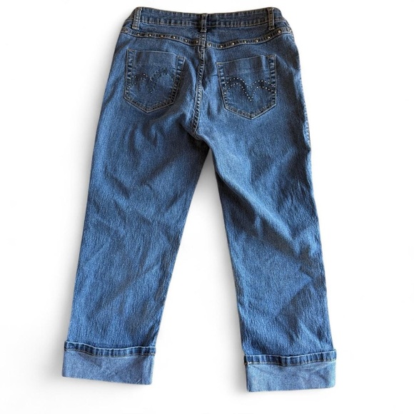 Women's Embellished Blue Jeans - Picture 4 of 4